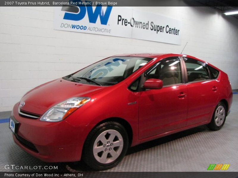 Barcelona Red Metallic / Bisque Beige 2007 Toyota Prius Hybrid