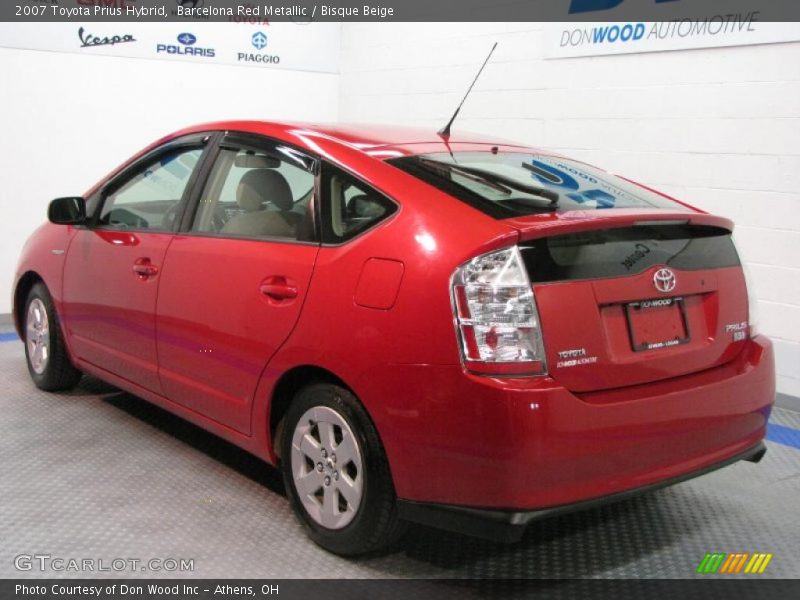 Barcelona Red Metallic / Bisque Beige 2007 Toyota Prius Hybrid