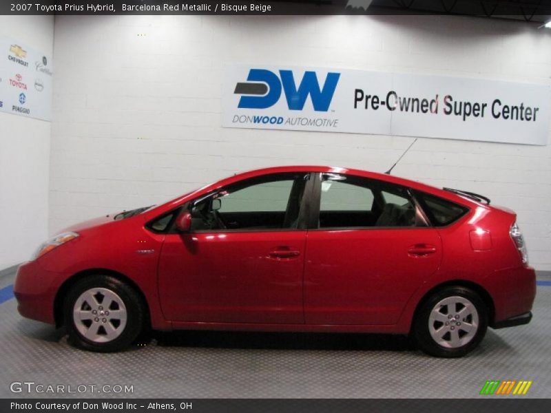 Barcelona Red Metallic / Bisque Beige 2007 Toyota Prius Hybrid