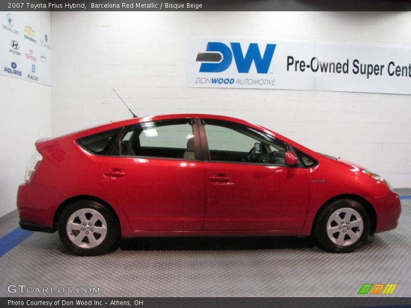 Barcelona Red Metallic / Bisque Beige 2007 Toyota Prius Hybrid