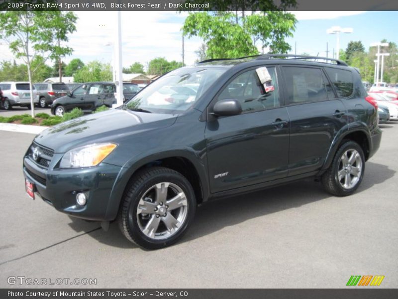 Black Forest Pearl / Dark Charcoal 2009 Toyota RAV4 Sport V6 4WD