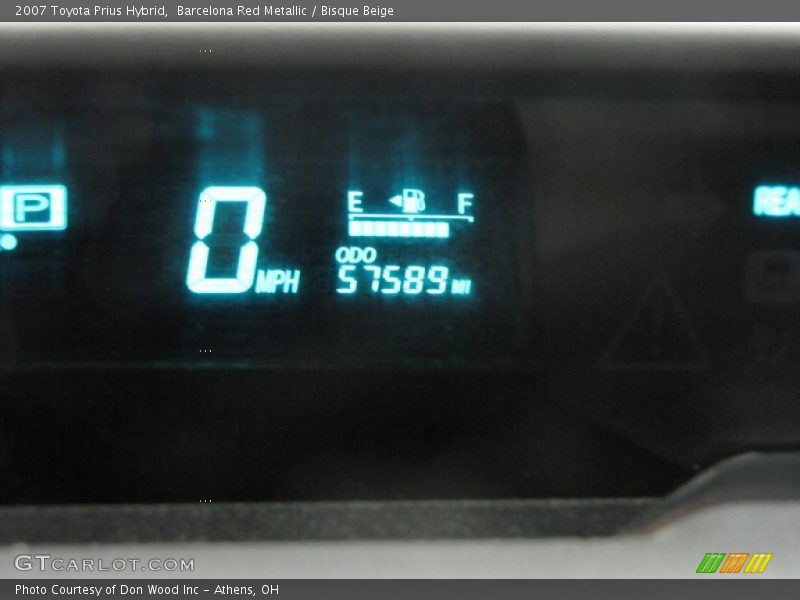 Barcelona Red Metallic / Bisque Beige 2007 Toyota Prius Hybrid