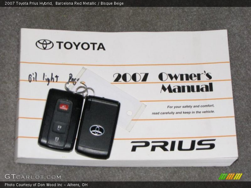 Barcelona Red Metallic / Bisque Beige 2007 Toyota Prius Hybrid