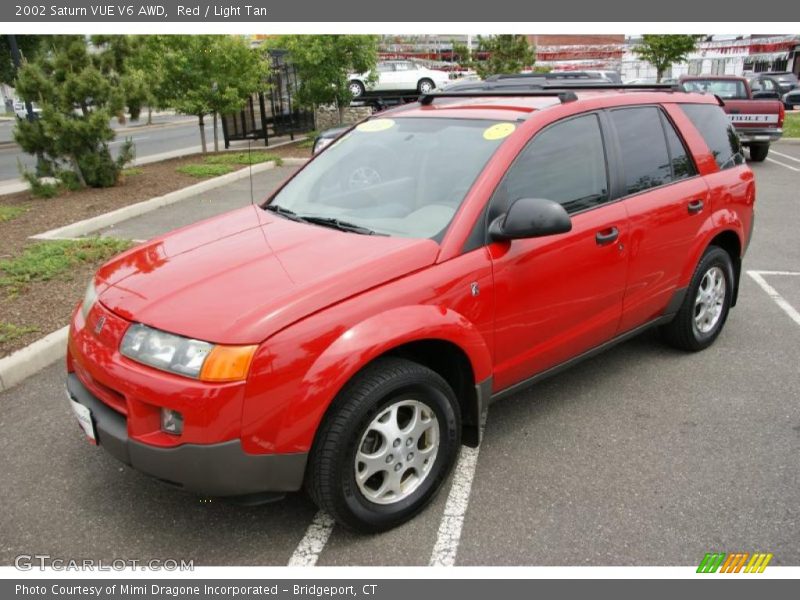 Red / Light Tan 2002 Saturn VUE V6 AWD