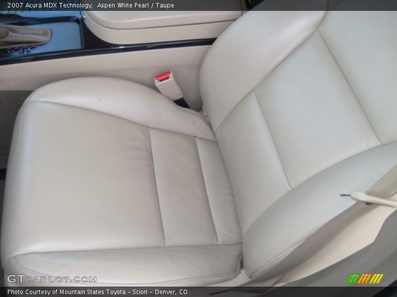 Aspen White Pearl / Taupe 2007 Acura MDX Technology