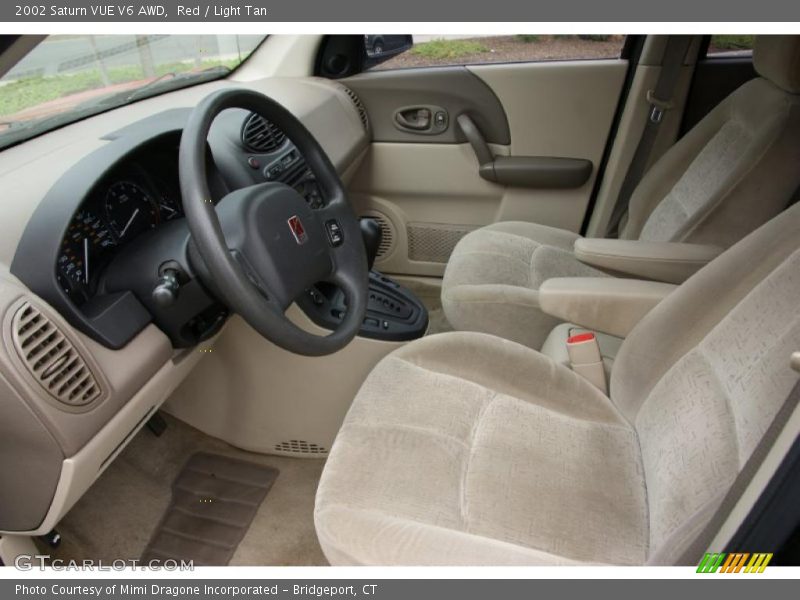 Red / Light Tan 2002 Saturn VUE V6 AWD