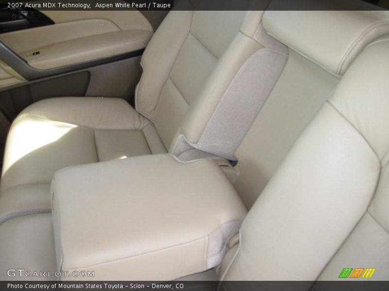 Aspen White Pearl / Taupe 2007 Acura MDX Technology