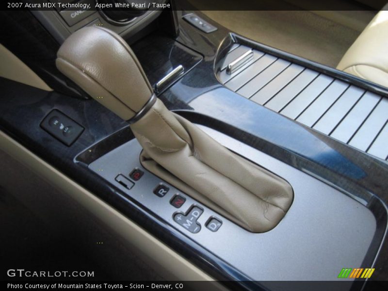 Aspen White Pearl / Taupe 2007 Acura MDX Technology
