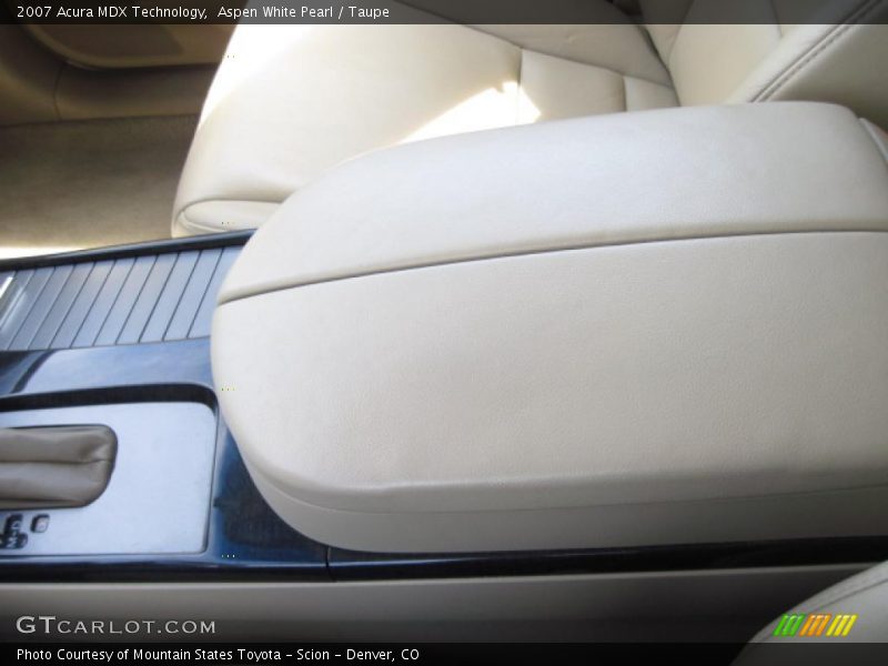 Aspen White Pearl / Taupe 2007 Acura MDX Technology