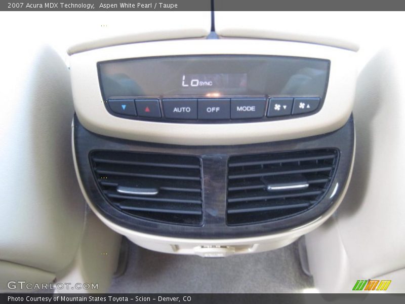 Aspen White Pearl / Taupe 2007 Acura MDX Technology