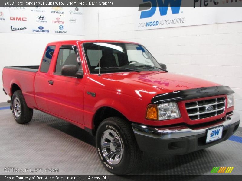 Bright Red / Dark Graphite 2003 Ford Ranger XLT SuperCab