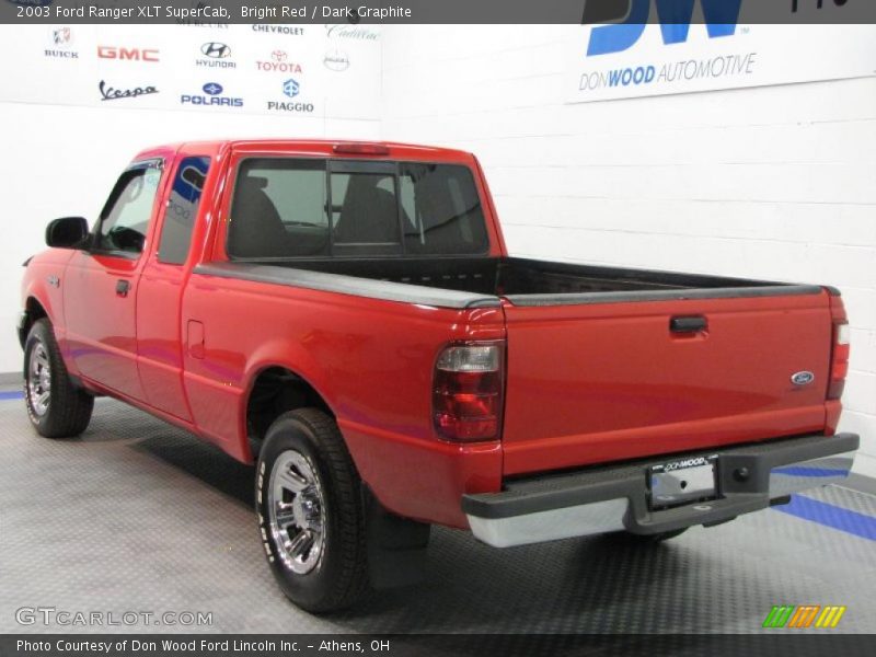 Bright Red / Dark Graphite 2003 Ford Ranger XLT SuperCab