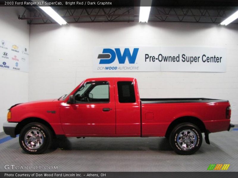 Bright Red / Dark Graphite 2003 Ford Ranger XLT SuperCab