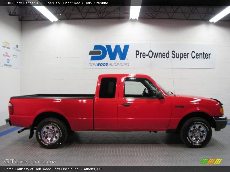 Bright Red / Dark Graphite 2003 Ford Ranger XLT SuperCab