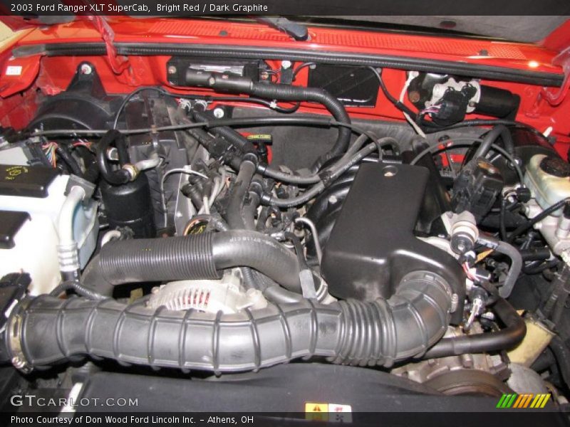 Bright Red / Dark Graphite 2003 Ford Ranger XLT SuperCab