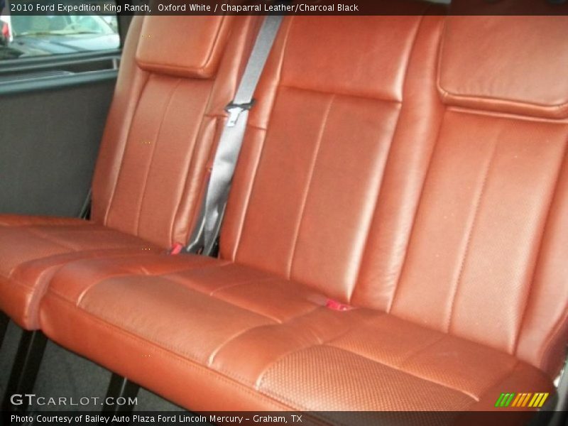 Oxford White / Chaparral Leather/Charcoal Black 2010 Ford Expedition King Ranch