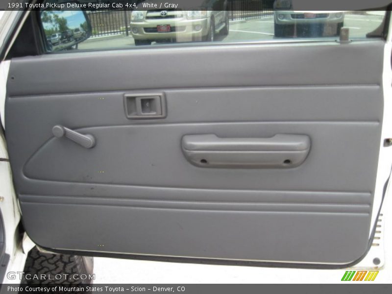 White / Gray 1991 Toyota Pickup Deluxe Regular Cab 4x4