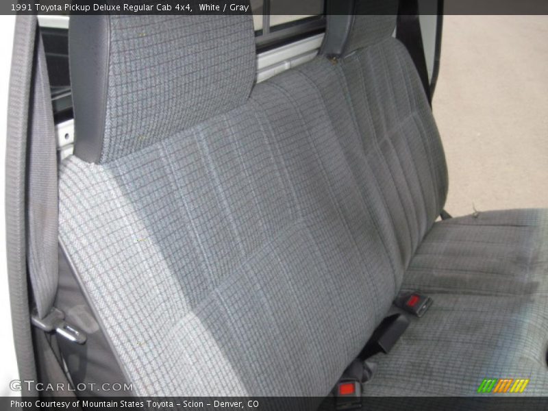 White / Gray 1991 Toyota Pickup Deluxe Regular Cab 4x4