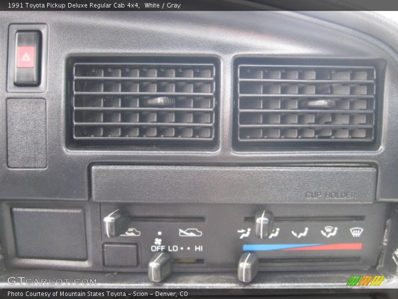 White / Gray 1991 Toyota Pickup Deluxe Regular Cab 4x4