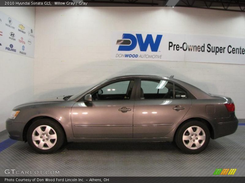 Willow Gray / Gray 2010 Hyundai Sonata GLS