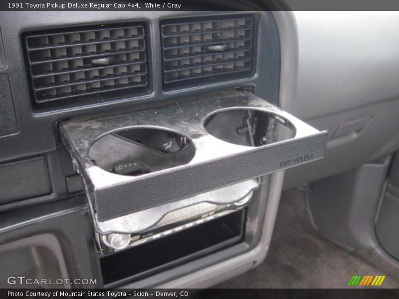 White / Gray 1991 Toyota Pickup Deluxe Regular Cab 4x4