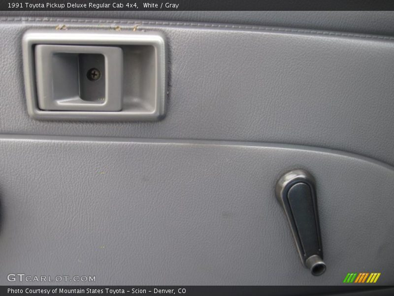 White / Gray 1991 Toyota Pickup Deluxe Regular Cab 4x4