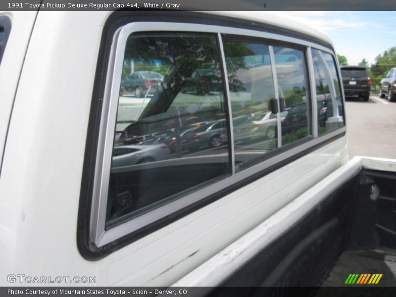 White / Gray 1991 Toyota Pickup Deluxe Regular Cab 4x4