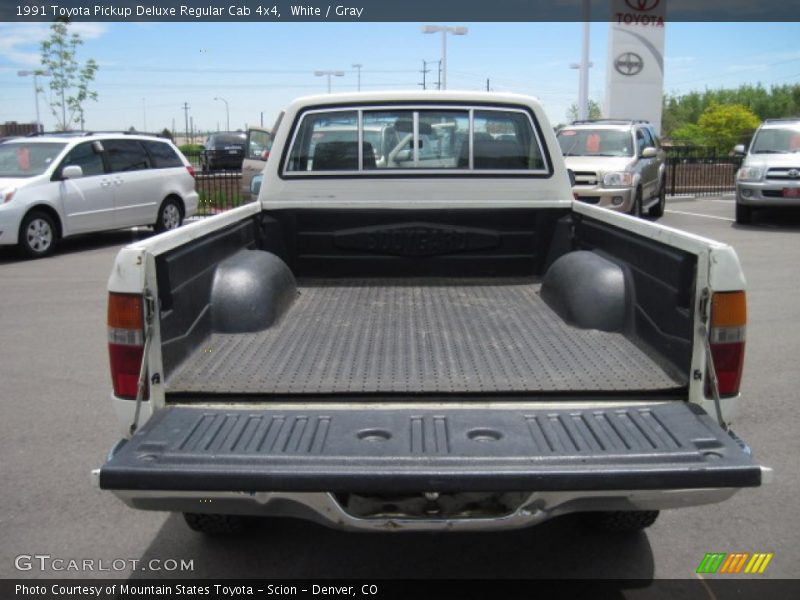 White / Gray 1991 Toyota Pickup Deluxe Regular Cab 4x4