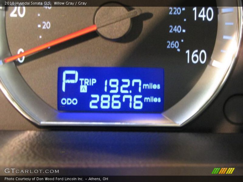 Willow Gray / Gray 2010 Hyundai Sonata GLS