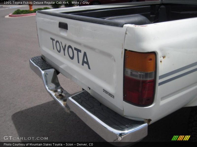 White / Gray 1991 Toyota Pickup Deluxe Regular Cab 4x4