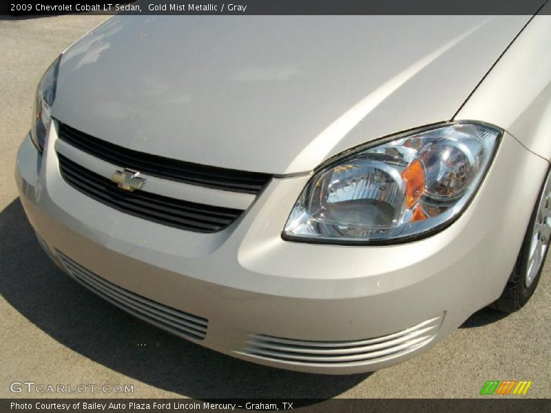Gold Mist Metallic / Gray 2009 Chevrolet Cobalt LT Sedan