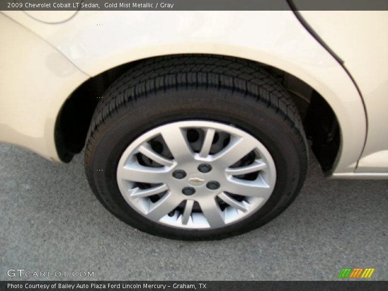 Gold Mist Metallic / Gray 2009 Chevrolet Cobalt LT Sedan