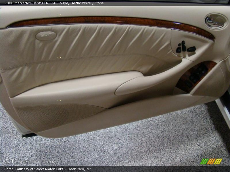 Arctic White / Stone 2008 Mercedes-Benz CLK 350 Coupe