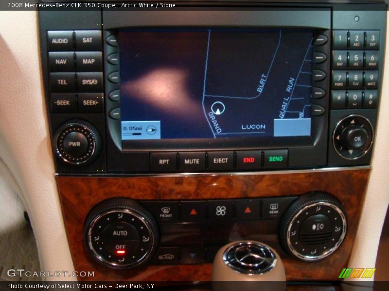 Arctic White / Stone 2008 Mercedes-Benz CLK 350 Coupe