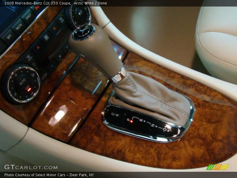 Arctic White / Stone 2008 Mercedes-Benz CLK 350 Coupe