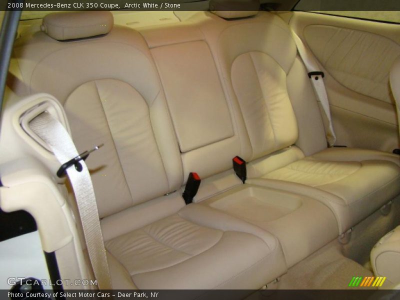 Arctic White / Stone 2008 Mercedes-Benz CLK 350 Coupe