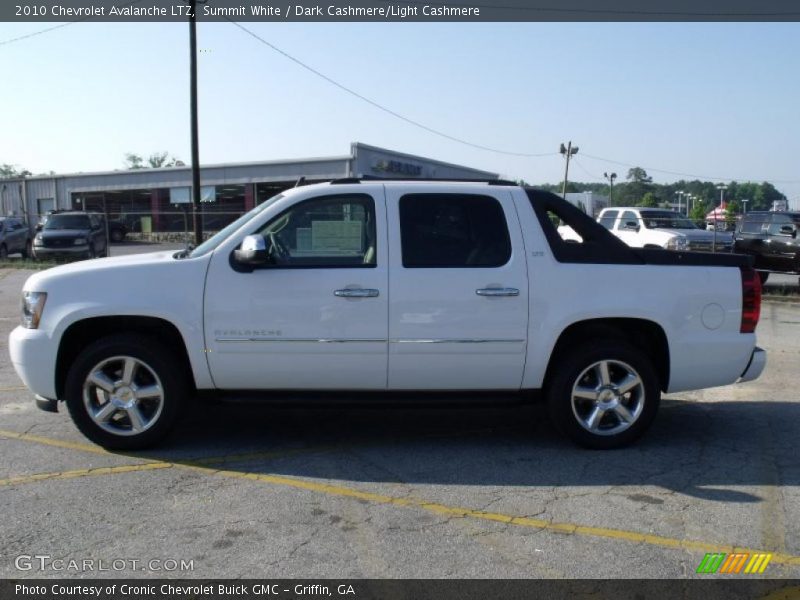 Summit White / Dark Cashmere/Light Cashmere 2010 Chevrolet Avalanche LTZ