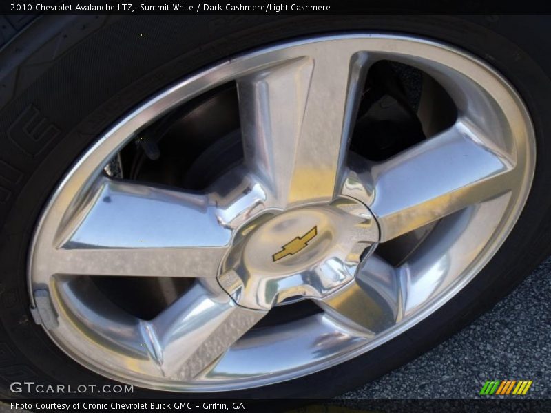 Summit White / Dark Cashmere/Light Cashmere 2010 Chevrolet Avalanche LTZ