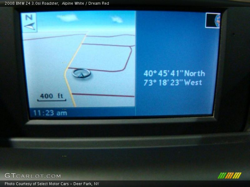 Alpine White / Dream Red 2008 BMW Z4 3.0si Roadster
