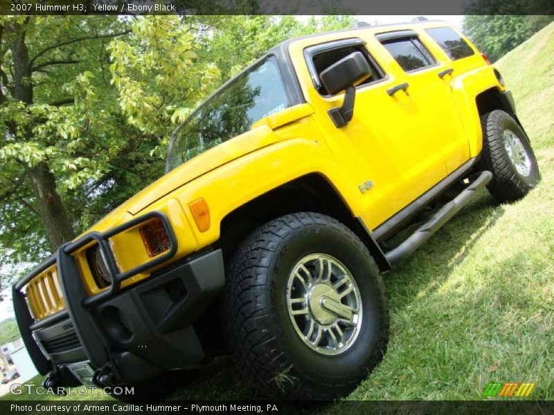 Yellow / Ebony Black 2007 Hummer H3