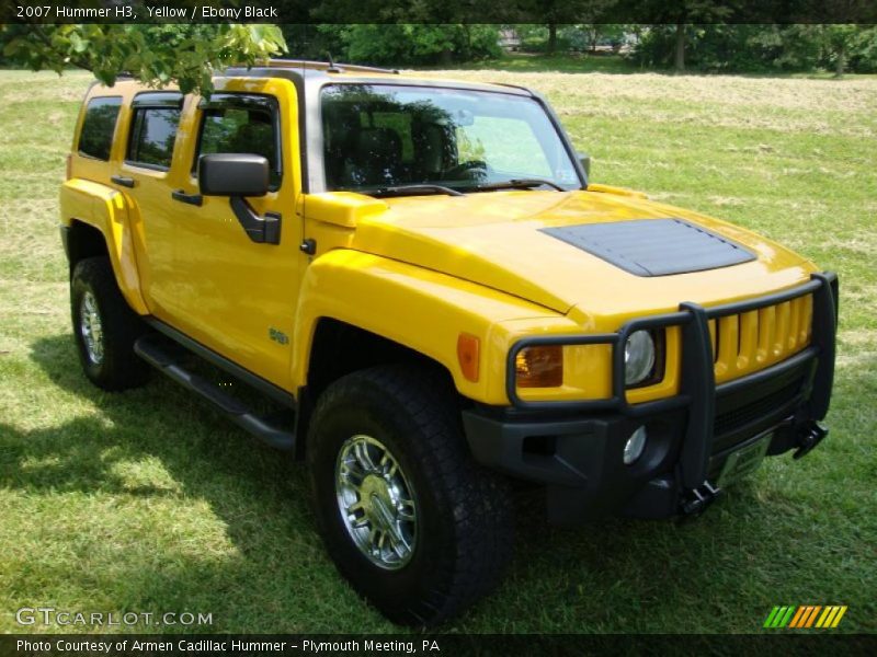 Yellow / Ebony Black 2007 Hummer H3