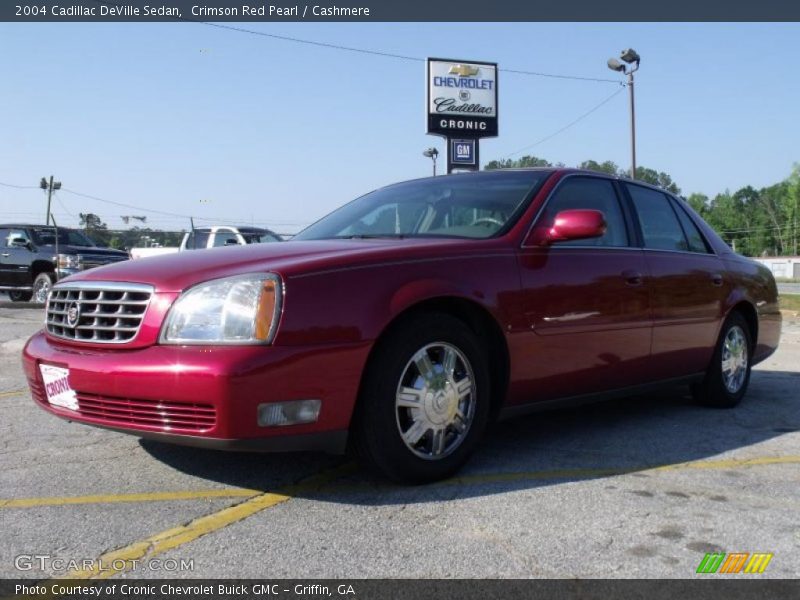 Crimson Red Pearl / Cashmere 2004 Cadillac DeVille Sedan