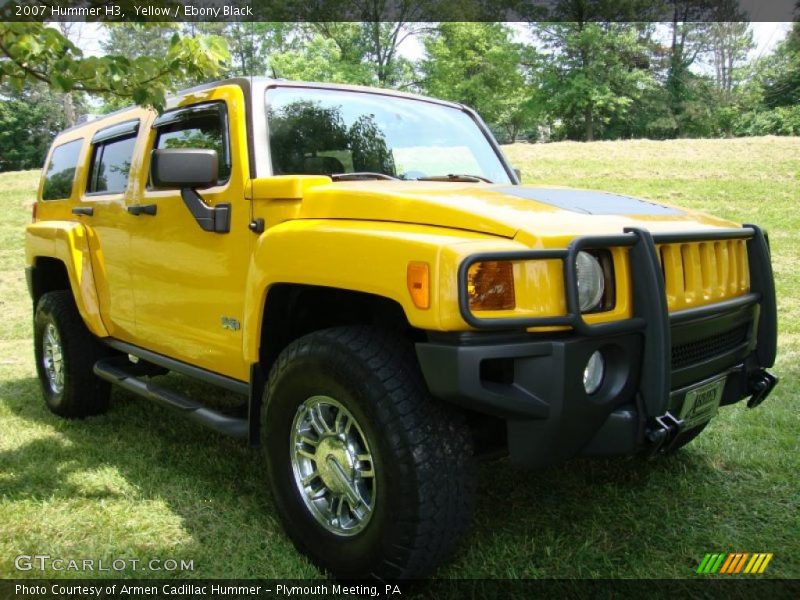 Yellow / Ebony Black 2007 Hummer H3