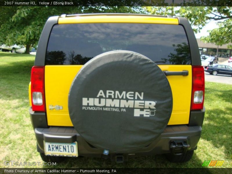 Yellow / Ebony Black 2007 Hummer H3