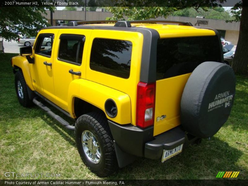 Yellow / Ebony Black 2007 Hummer H3