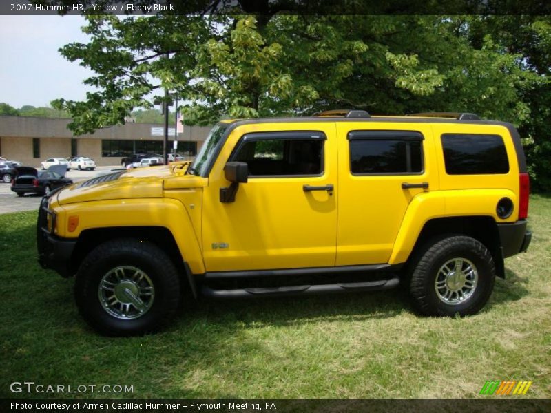 Yellow / Ebony Black 2007 Hummer H3