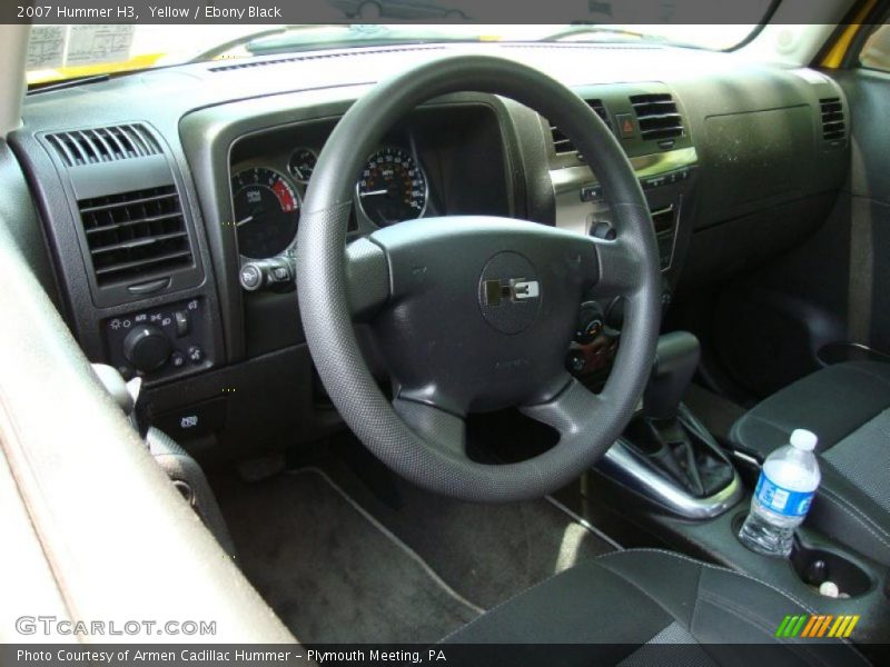 Yellow / Ebony Black 2007 Hummer H3
