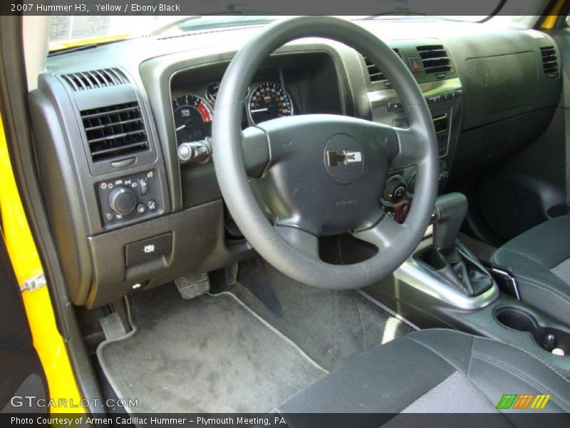 Yellow / Ebony Black 2007 Hummer H3