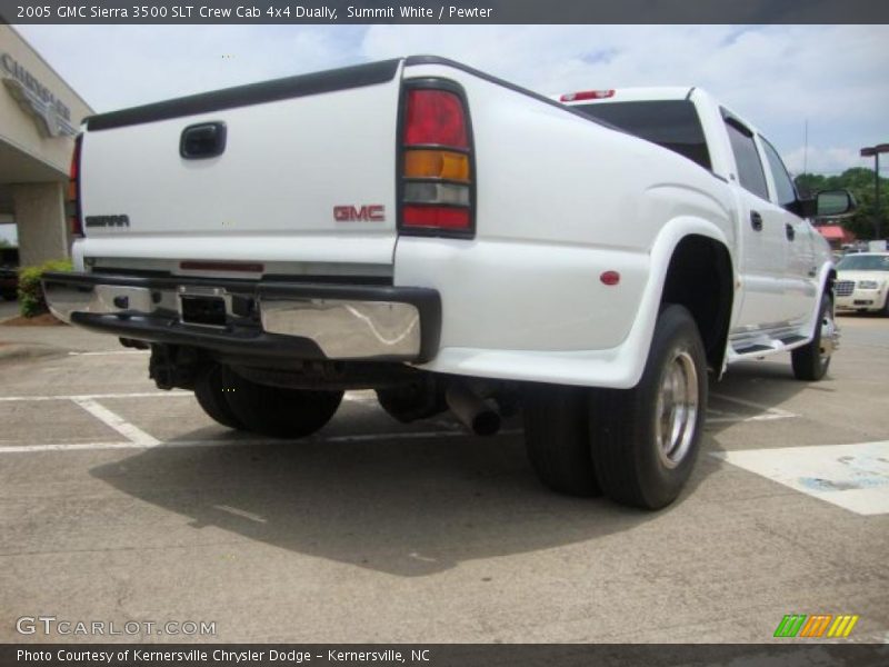 Summit White / Pewter 2005 GMC Sierra 3500 SLT Crew Cab 4x4 Dually
