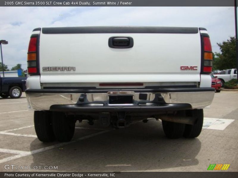 Summit White / Pewter 2005 GMC Sierra 3500 SLT Crew Cab 4x4 Dually